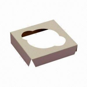 China Cupcake Box with 350gsm Weight, C1S Art Paper Box with Plastic Window, Used for Food Packaging on sale 