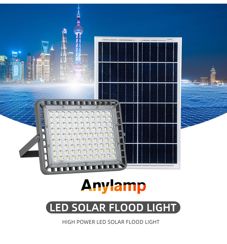 LED solar flood light