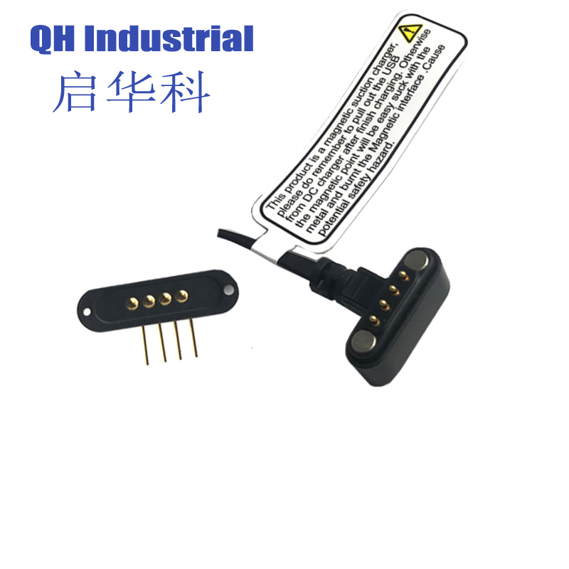4pin 2.54mm Pitch United Kingdom ISO RoHS REACH Battery Connector Magnetic Power Connector