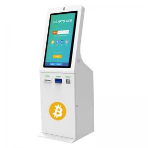 China Self Service 32inch Buy And Sell Bitcoin ATM Kiosk Cash Exchange BTM Machine on sale 