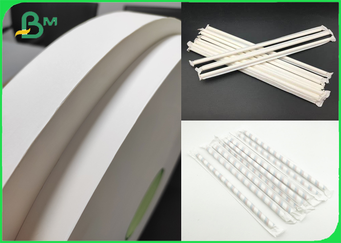 Food Grade White Paper 28gsm For Individually Wrapping Paper Straws