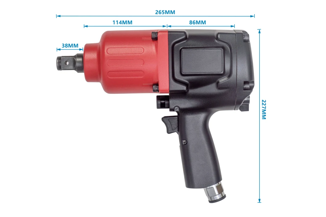 3/4 Inch Pneumatic Tools with Pinless Hammer Structure, High Torque Output and Balance, Lightweight But Durable, Can Be Widely Used in Assembly of Cars