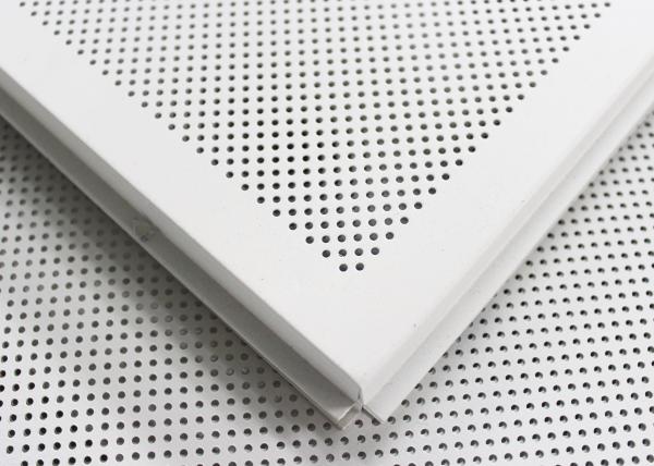 Round Hole Perforated Metal Office Ceiling Tiles T Bar