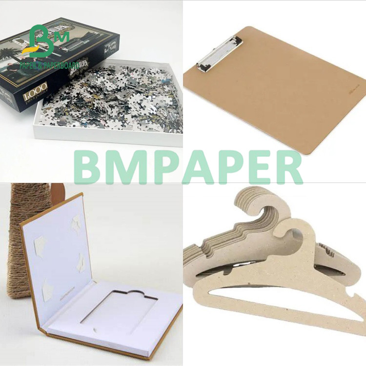 0.45mm - 4.0mm Both Sides Grey Paper Board High Stiffness for Puzzle 