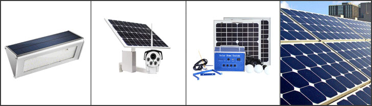 Small solar panel application