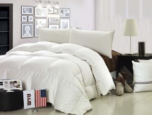Cotton Duck Down Feather Quilt Luxurious Washed Thick Comforter