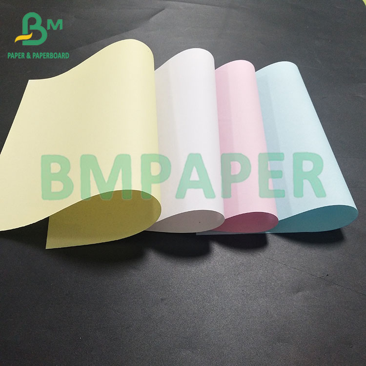 700*1000mm 60gsm Multicolored NCR Paper For Data Ticket Paper 