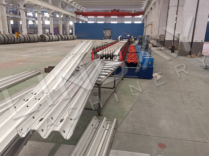 Automatic Steel Structure Two Waves And Three Waves Highway Guardrail Roll Forming Machine