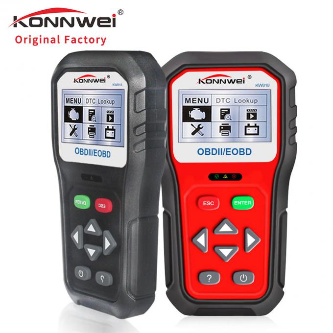 Konnwei KW818 Car Engine Fault Diagnostic Scanner Code Reader Exhaust Gas Sensor
