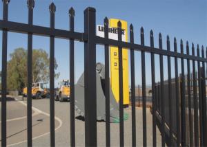 2 4m X 2 4m Shs 65mm Tube Black Garrison Garden Fence Panels For