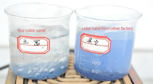 Not Fade Multicolored High-Temperature Sintered Ceramic Paint Art&Craft Color Sand