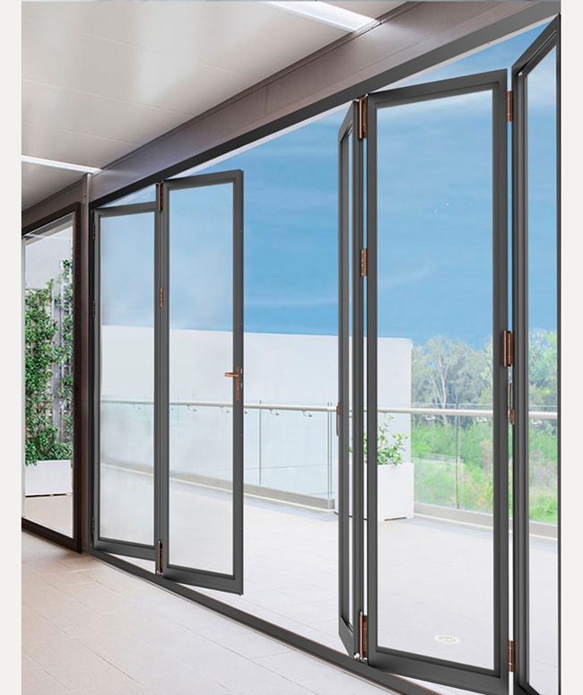 folding doors external,Folding door glass,aluminium folding door hardware,Scene Application Diagram 2