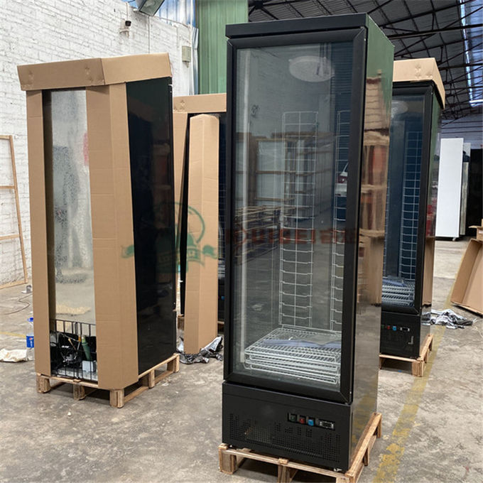 450L Energy Saving Commercial Glass Door Freezer Showcase Upright Chiller 1