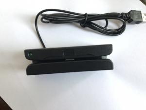 China Black Magnetic Card Reader POS Magstripe Credit Card Reader 3Track USB Hi&Lo Co on sale 