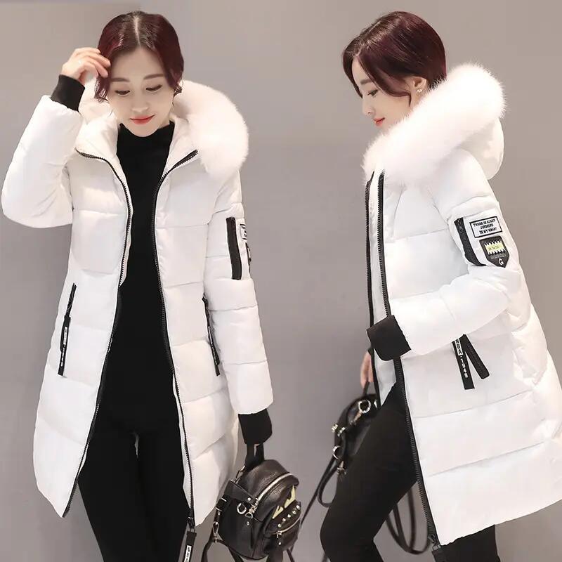 Women Winter Cotton Coat Fur Collar Jackets Fashion Blazer Winter Padded Parka Clothes Bomber Jacket for Women