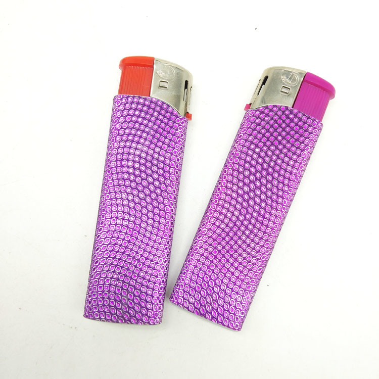 High Quality Refillable Butane Gas Lighter with Pink Diamond