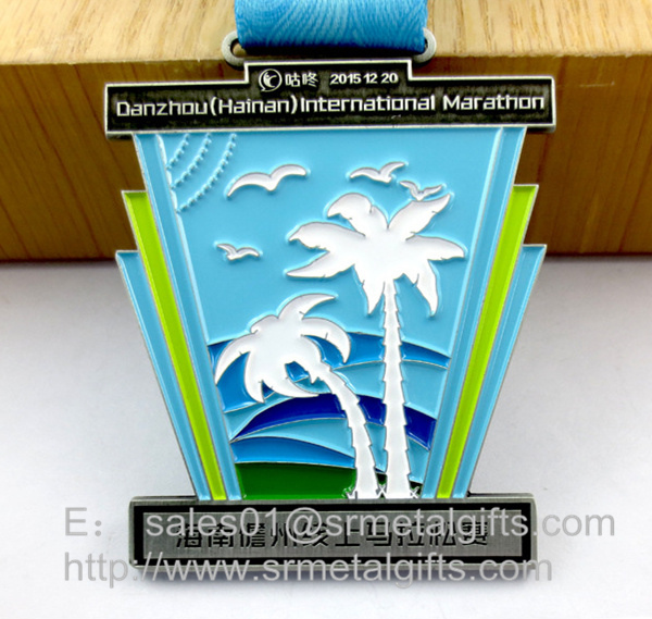 Metal Marathon Championship medal with ribbion