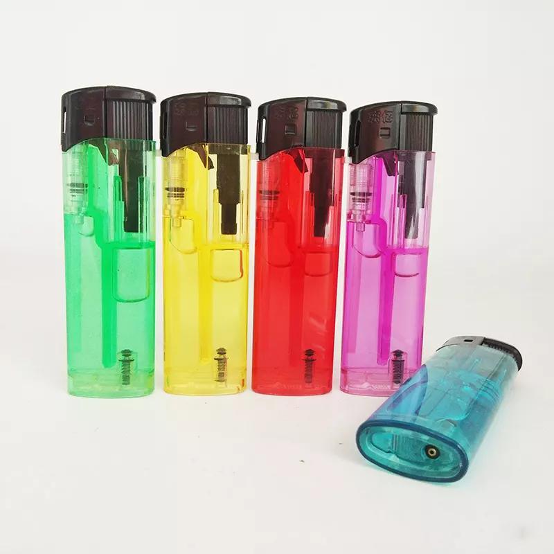 Transparent Color Rechargeable Electric Smoking Lighter for Kitchen Briquet