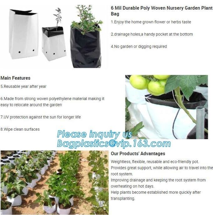 horticulture garden planting bags grow bags er plant bags,greenhouse drip irrigation applications and are excellent for 5