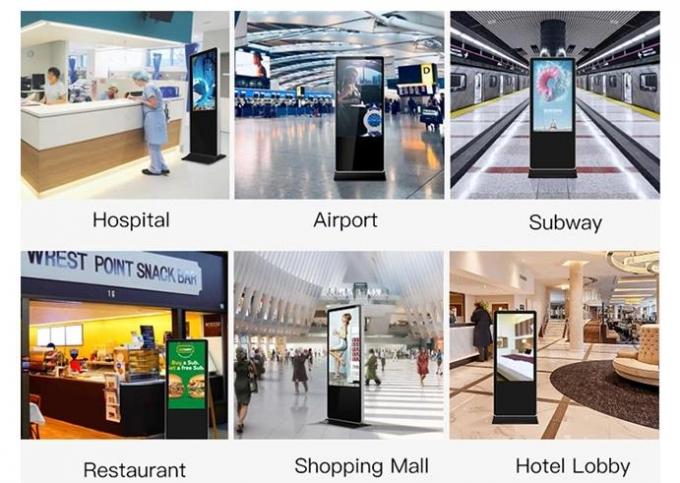 Touchscreen Kiosks Indoor  LCD Signage Advertising For Retail Store 7