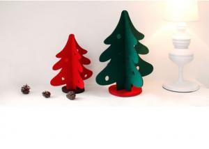 China Eco Friendly Felt Tree Decorations , Tabletop Christmas Tree Decoration on sale 