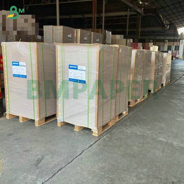 1.2mm 1.5mm 2 Side Coated White Laminated Cardboard For Cosmetic Packaging Boxes 70x100cm 