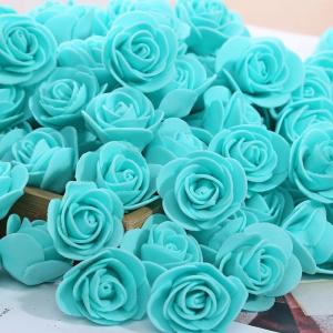 China 500pcs/bag Foam Rose Head 3.5cm Artificial Flower for DIY Making Rose Bear Top Quality on sale 