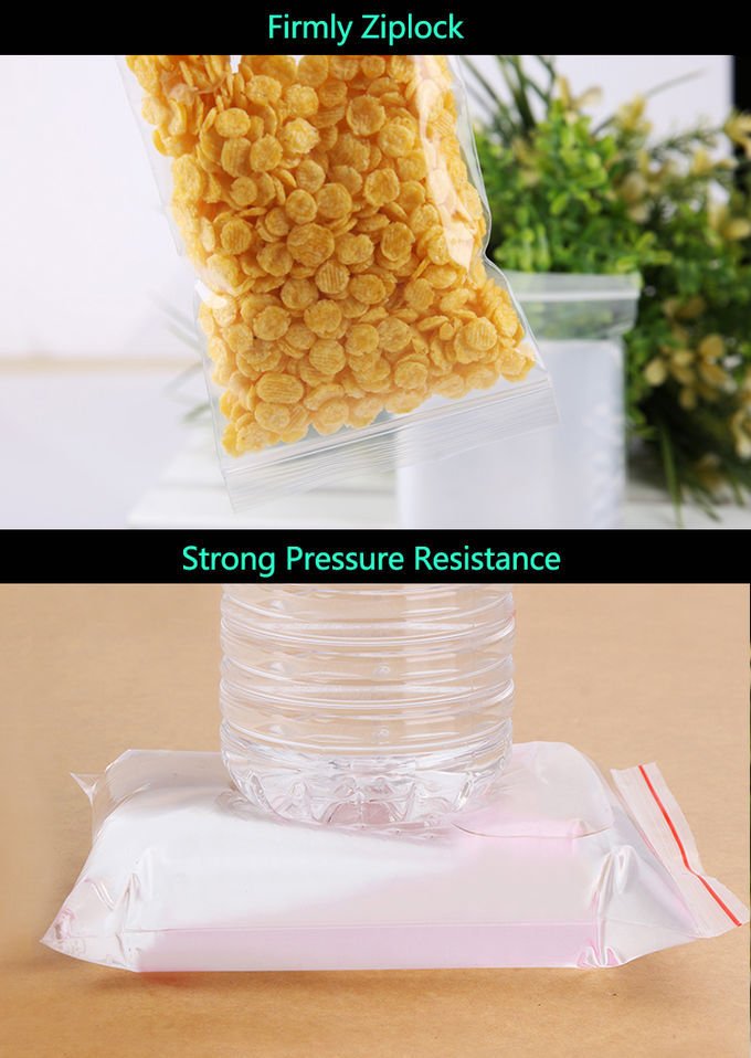 Biodegradable Plastic Bag Transparent PE Slide Seal Freezer Bags, Gallon, Quart, American value, drug store, zipper seal