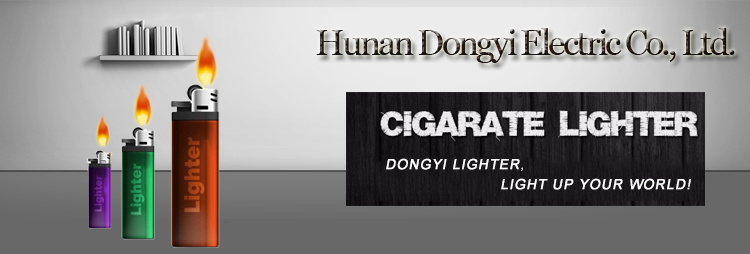 Dongyi Factory Wholesale Fashion Mini Plastic Cigarette Smoking Lighter Refillable Flint Wheel Gas Lighter