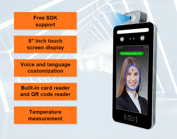 Linux 2A Face Recognition Attendance Scanner With Temperature Detection 0