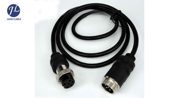 Good Signal Transmission 6Pin Gx16 Aviation Cable For 360 View Car Camera System