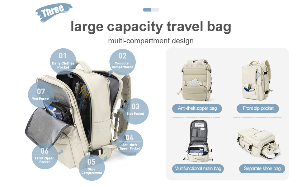 Large travel backpack