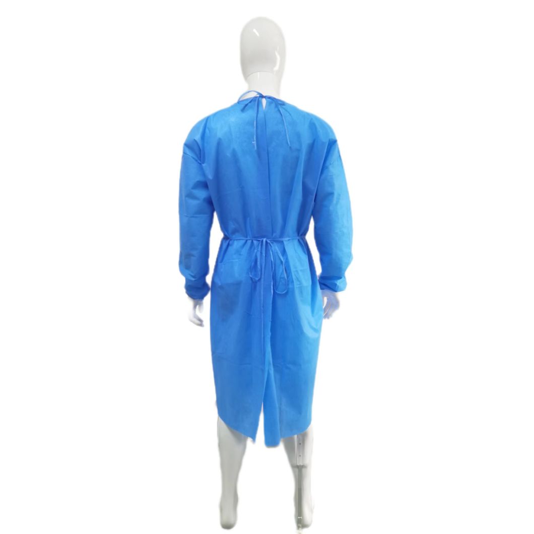 Wholesale Visit Gown Waterproof Anti-Static Blue Disposable Surgical Gown