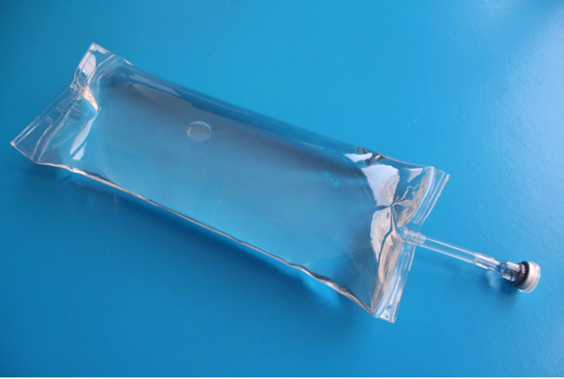 Good Price Medical PVC Empty IV Infusion Bag Single Port Double Ports with Stopper