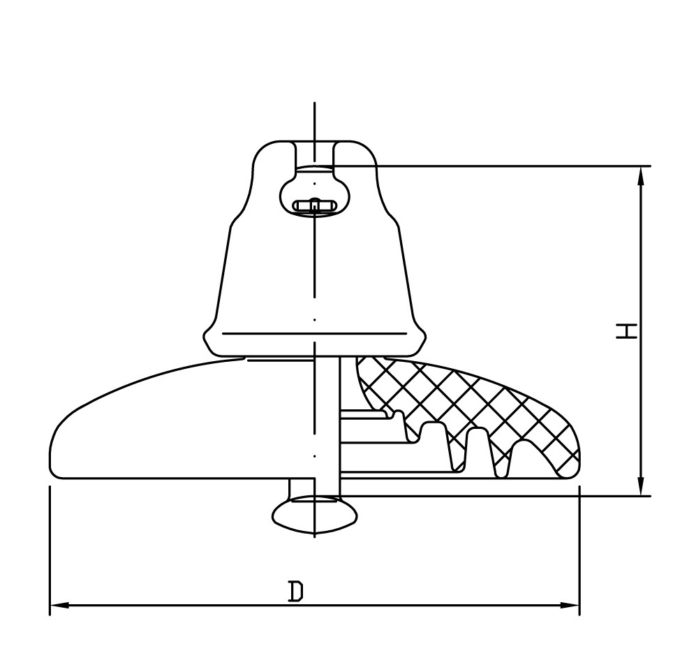 52-3 disc insulator drawing