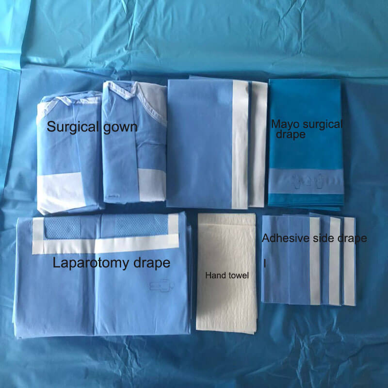surgical laparotomy drape pack