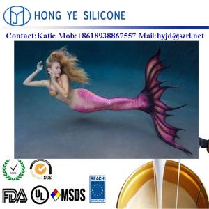 China RTV 2 lliquid silicone  rubber for strong simulation effect mermaid tails making on sale 