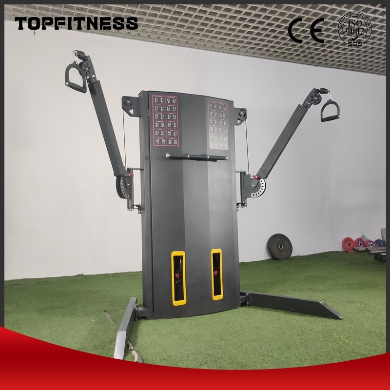 Fitness Multi Adjustable Parts Free Motion Dual Cable Cross Equipment