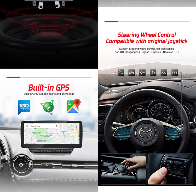Multi Touch Mazda Car Stereo , Multimedia Mazda 2 Android Head Unit