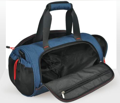 Large Size Round 600D Gym Duffel Bag Workout Gym Bag With Shoe Pocket