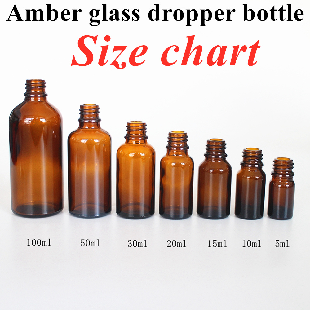 Wholesale Cheap Cosmetics Skin Care 10ml 20ml 30ml 50ml 100ml Empty Round Essential Oil Glass Dropper Bottle