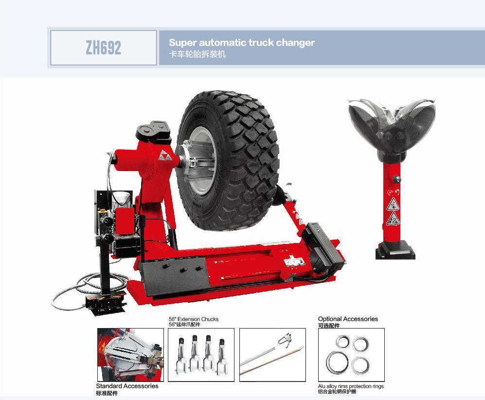 Super Automatic Truck Bus Tyre Changer Garage Equipment Trainsway Zh692