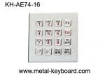 Clavier industriel en métal des clés IP65 16 avec le clavier numérique fonctionnel intégré de Digital