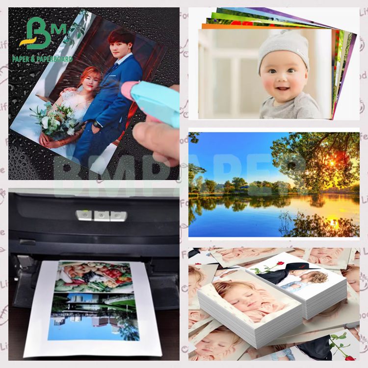 Inkjet Printing Color Stability Glossy Coated RC CC Photo Paper