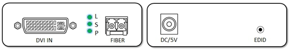 supports DVI audio transmission DIV-D Uncompressed Video Fiber Optical Converter