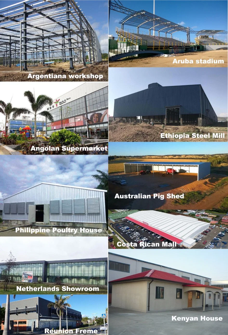 Free Design Widely Used Prefabricated Workshop Plant Steel Structure Building