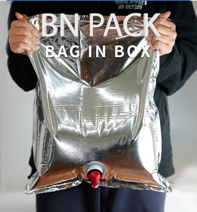 Large Capacity Plastic Bag In Box Aseptic Liquid BIB For Wine 0