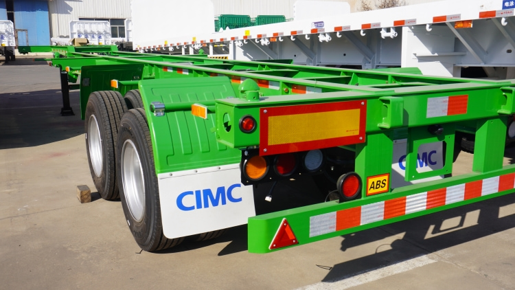CIMC 40ft Skeleton Trailer for Sale in Costa Rica | CIMC Chassis for Sale | 40ft 2 Axle Container Chassis