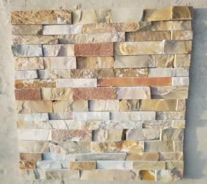 China Slate panels for wall natural rusty cultured stone veneer exposed wall stone on sale 