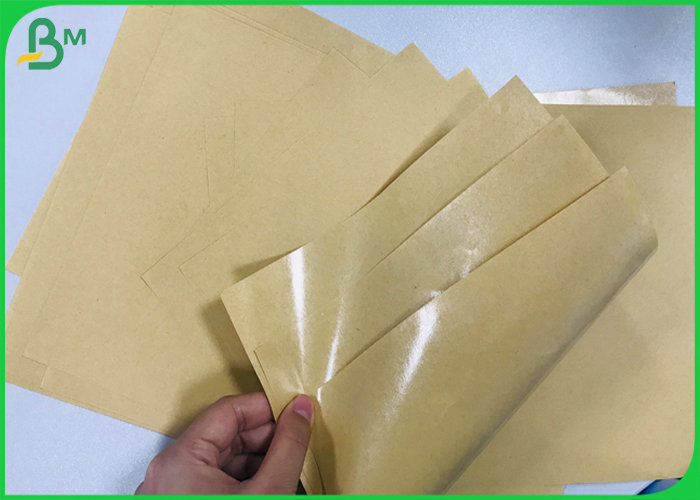Single sided Glossy 40gsm 50gsm 80gsm kraft paper + 10gr 15gr PE poly coated 